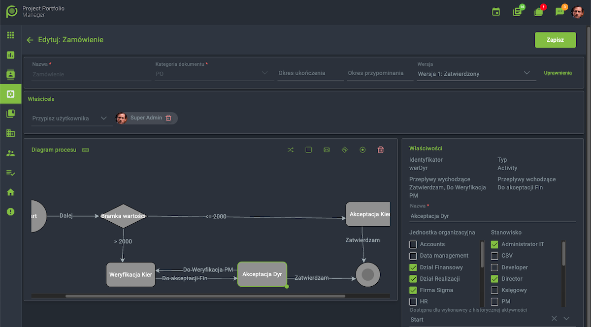Konfigurator procesów
